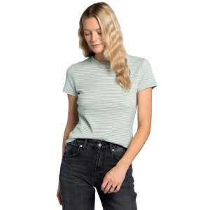 Women's Thread & Supply Annie T-Shirt Large Teal Cream