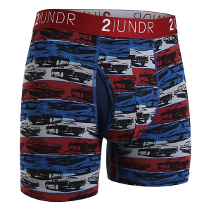 Men's 2UNDR Swing Shift Boxer Briefs Underwear Small Race Pace