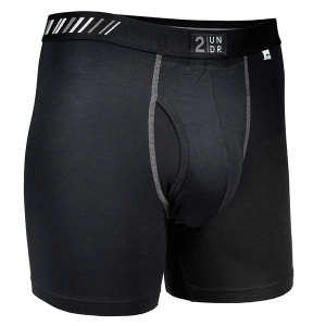 Men's 2UNDR Swing Shift Boxer Briefs Underwear Small Black