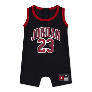 Jordan Jumpman 23 Jersey Romper Baby 18 mo. Black