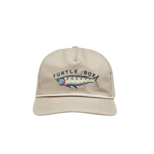 TURTLEBOX Rip-Stop Rainbow Tarpon Camping Snapback Hat One Size Tan