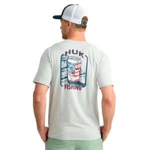 Men's Huk KC Americana Series T-Shirt 2XLarge Harbor Mist