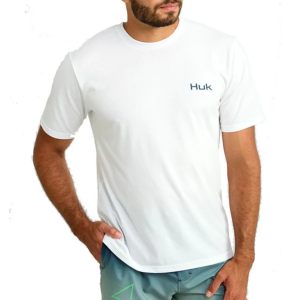Men's Huk KC Badge T-Shirt 3XLarge White