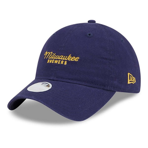 Kids' Milwaukee Brewers New Era Throwback 9TWENTY Adjustable Hat Blue