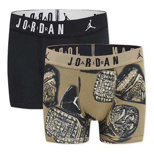 Boys' Jordan Cotton MVP Boxer Briefs Underwear 2 Pack XLarge Desert Camo