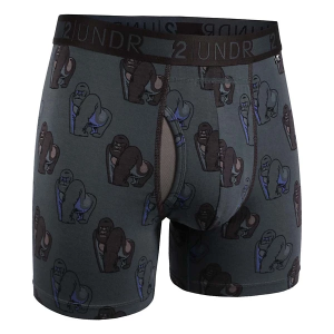 Men's 2UNDR Day Shift Boxer Briefs Underwear Small Gorilla