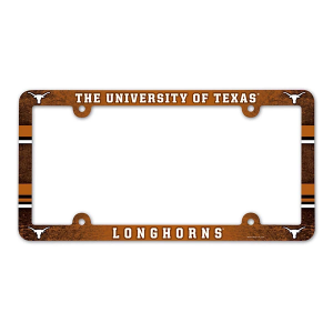 Wincraft Texas Longhorns Plastic License Plate Frame