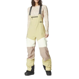 Women's Picture Snow Bibs Elwy Small Hemp Roebeck Lime Cream