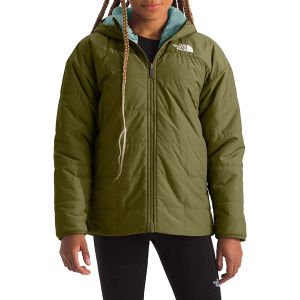 Girls' The North Face Reversible Shasta Short Parka Large Forest Olive