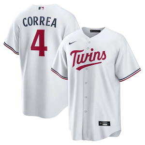 Minnesota Twins Carlos Correa #4 Nike 2023 Replica Jersey XLarge White
