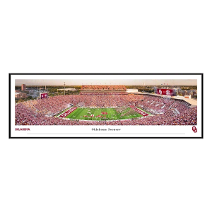 Blakeway Panoramas Oklahoma Sooners Standard Framed Memorial Stadium Panoramic Picture