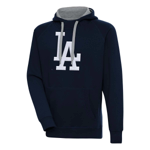 Los Angeles Dodgers Antigua Chenille Victory Pullover Hoodie 5XLarge Navy