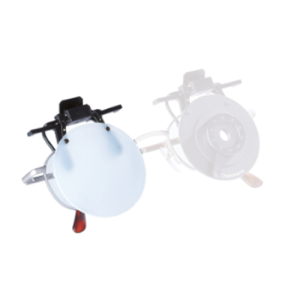 Gehmann White Clip-On Eyeshield for Ordinary Glasses
