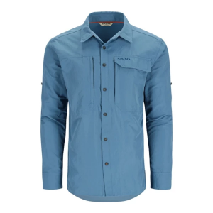 Men's Simms Guide Long Sleeve Button Up Shirt 3XLarge Neptune