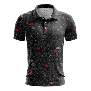Men's Chaparral Golf Co San Jancinto Polo Large Red