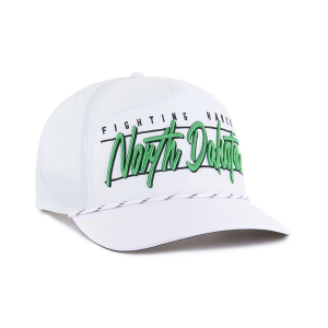 North Dakota Fighting Hawks 47 Brand Condor Hitch Adjustable Hat One Size White