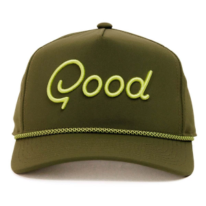 Men's Good Good Golf Isle Rope Golf Snapback Hat One Size Olive