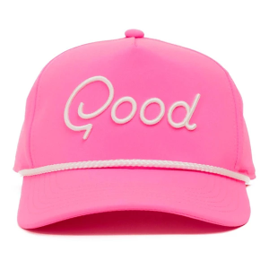 Men's Good Good Golf Strawberry Rope Golf Snapback Hat One Size Pink