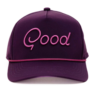 Men's Good Good Golf Blackberry Rope Golf Snapback Hat One Size Purple