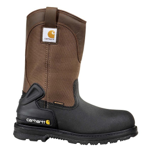 Men's Carhartt Core 11" Mud Wellington Steel Toe ,Waterproof Work Boots Outdoor 13 Brown & Black Leather
