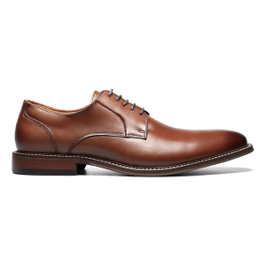 Men's Stacy Adams Marlton Plain Toe Dress Shoes Wide 14 Cognac
