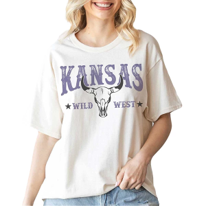 Women's Blume & Co Kansas T-Shirt Large Ivory