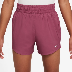 Girls' Nike One Shorts Large Sweet Beet/White
