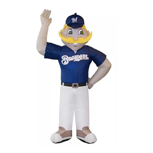 Logo Brands Milwaukee Brewers Inflatable Mascot