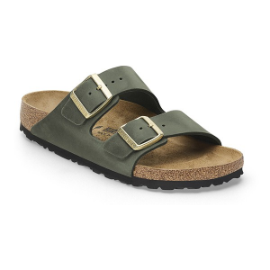 Adult BIRKENSTOCK Arizona Slide Sandals 37 Thyme Oil Leather