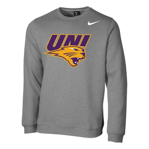 Northern Iowa Panthers Nike Crew XLarge Heather Grey