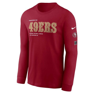 San Francisco 49ers Nike Legend Wordmark Long Sleeve T-Shirt XLarge Red