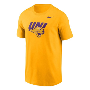 Northern Iowa Panthers Nike Logo T-Shirt Medium Gold