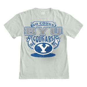 BYU Cougars Blue 84 Clever Way T-Shirt 2XLarge Cement