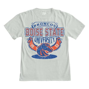 Boise State Broncos Blue 84 Clever Way T-Shirt Medium Cement