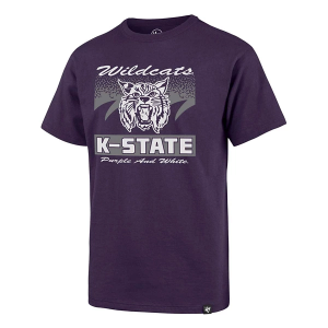 Kansas State Wildcats 47 Brand Waver Kids' T-Shirt Medium Purple