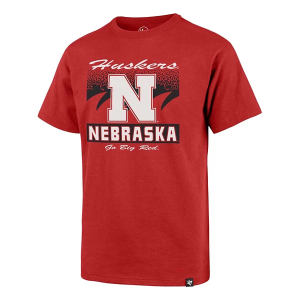 Nebraska Cornhuskers 47 Brand Waver Kids' T-Shirt Medium Red