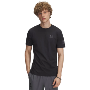 Men's Under Armour Freedom Flag T-Shirt Large Tall Black/Castelrock