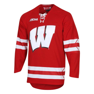 Under Armour Wisconsin Badgers Replica Hockey Jersey