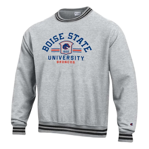 Boise State Broncos Champion Crew Large Grey Heather/Black