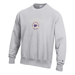 Kansas State Wildcats Champion Crew Large Silver