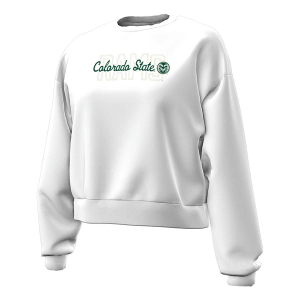 Colorado State Rams Under Armour Women's Crew Medium White