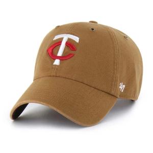 Minnesota Twins 47 Brand Carhartt Clean Up Adjustable Hat One Size Brown