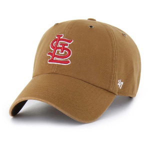 St. Louis Cardinals 47 Brand Carhartt Clean Up Adjustable Hat One Size Brown