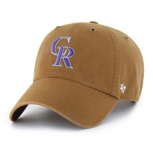 Colorado Rockies 47 Brand Carhartt Clean Up Adjustable Hat One Size Brown