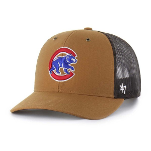 Chicago Cubs 47 Brand Carhartt Trucker Adjustable Hat One Size Brown