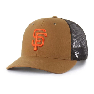 San Francisco Giants 47 Brand Carhartt Trucker Adjustable Hat One Size Brown