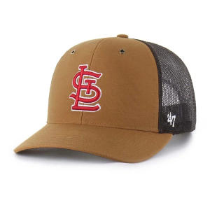 St. Louis Cardinals 47 Brand Carhartt Trucker Adjustable Hat One Size Brown