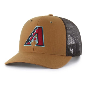 Arizona Diamondbacks 47 Brand Carhartt Trucker Adjustable Hat One Size Brown