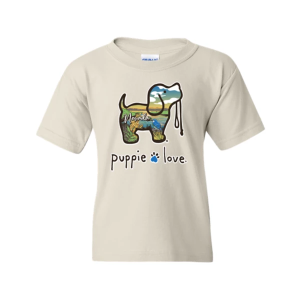 Kids' Puppie Love Nevada Pup T-Shirt Large Natural