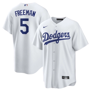 Los Angeles Dodgers Freddie Freeman #5 Nike Replica Jersey Large White